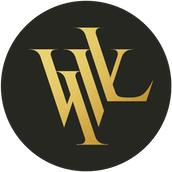 Luxury Weddings Indonesia company logo in gold on a charcoal background